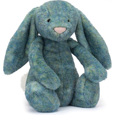 Peluche Lapin de luxe timide azur - Bashful Bunny 51 cm - Jellycat