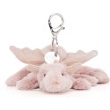 Peluche Porte clés Dragon Rose - Jellycat