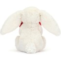 Peluche Lapin timide coeur d'amour rouge - Bashful Red Love Heart Bunny 18 cm - Jellycat