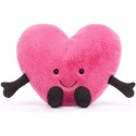 Peluche Coeur rose - Amuseable Pink Heart 19 cm - Jellycat