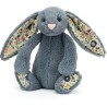 Lapin Bleu Gris Blossom Dusky Blue Bunny - 18cm - Jellycat