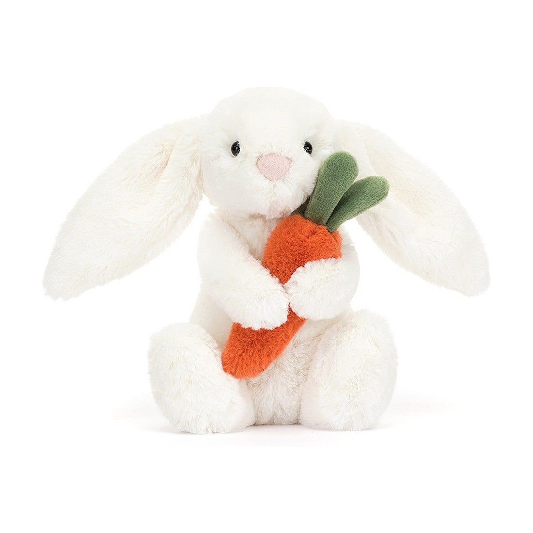 Jellycat Peluche Lapin timide à la carotte - Bashful Bunny with Carrot 18  cm - Jellycat