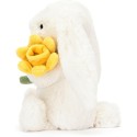 Peluche Lapin timide avec jonquille - Bashful Bunny with Daffodil 18 cm - Jellycat