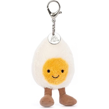 Peluche Porte clés Œuf à la coque et - Amuseable Happy Boiled Egg - Jellycat