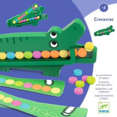 Jeu de manipulation et mémo : crococroc - djeco - Djeco Jeu de manipulation et mémo : crococroc - djeco - Djeco