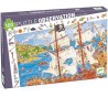 Puzzle observation - Les pirates - 100 pièces - Jeux classiques - Jeux de société - Djeco