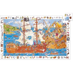 Puzzle observation - Les pirates - 100 pièces - Jeux classiques - Jeux de société - Djeco 2
