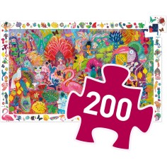 Puzzle Observation - Carnaval de Rio – 200 Pièces - Jeux de société Enfants - Djeco 2