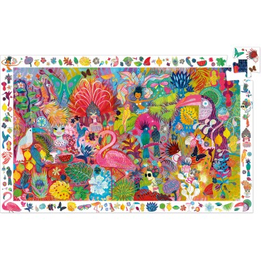 Puzzle Observation - Carnaval de Rio – 200 Pièces - Jeux de société Enfants - Djeco Puzzle Observation - Carnaval de Rio – 200 Pièces - Jeux de société Enfants - Djeco