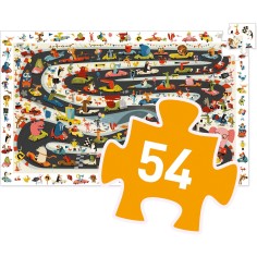 Djeco - Puzzle observation - Rallye automobile - 54 pcs - Fsc Mix 2