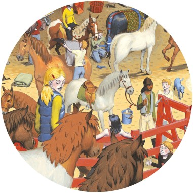 Puzzle observation - Equitation 200 pièces - Jeux classiques - Jeux de société - Djeco