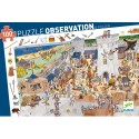 Puzzle observation - le château fort - 100 pièces - Jeux classiques - Jeux de société - Djeco