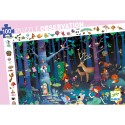 Djeco - Puzzle observation - La forêt enchantée - 100 pcs - Fsc Mix