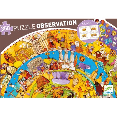 Puzzle Observation - Histoire + Livret - 350 pièces - Jeux classiques - Jeux de société - Djeco Puzzle Observation - Histoire + Livret - 350 pièces - Jeux classiques - Jeux de société - Djeco