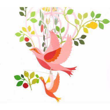 Djeco - Mobiles polypro La cage aux oiseaux - Little Big Room By Djeco Djeco - Mobiles polypro La cage aux oiseaux - Little Big Room By Djeco