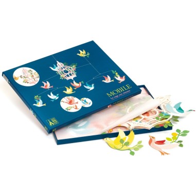 Djeco - Mobiles polypro La cage aux oiseaux - Little Big Room By Djeco Djeco - Mobiles polypro La cage aux oiseaux - Little Big Room By Djeco