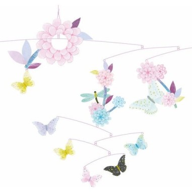 Mobile papier Ronde des papillons - décoration chambre enfant - Djeco