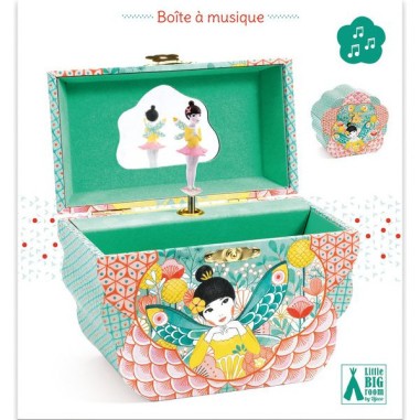 Djeco - Coffrets boites à  musique - Mélodie fleurie - Little Big Room by Djeco Djeco - Coffrets boites à  musique - Mélodie fleurie - Little Big Room by Djeco