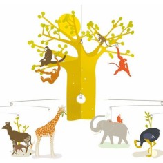 Mobile savane africaine - décoration chambre enfant - Djeco - Little Big Room By Djeco 2