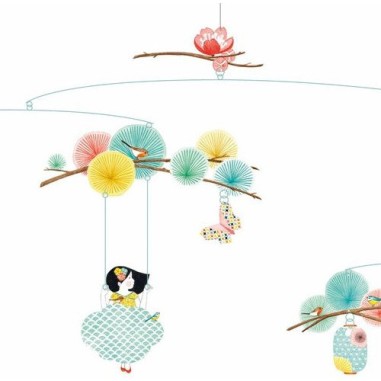 Mobile la petite rêveuse - décoration Djeco Mobile la petite rêveuse - décoration Djeco