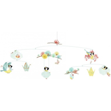 Mobile la petite rêveuse - décoration Djeco Mobile la petite rêveuse - décoration Djeco