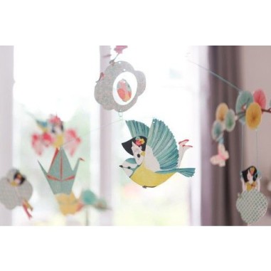 Mobile la petite rêveuse - décoration Djeco Mobile la petite rêveuse - décoration Djeco