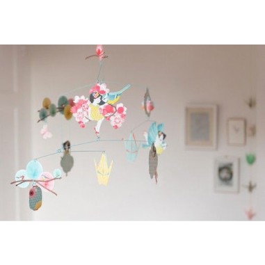 Mobile la petite rêveuse - décoration Djeco Mobile la petite rêveuse - décoration Djeco