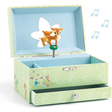 Boîte à Bijoux Musicale - Faon - Jeu Djeco - Achat Boutique Boîte à Bijoux Musicale - Faon - Jeu Djeco - Achat Boutique