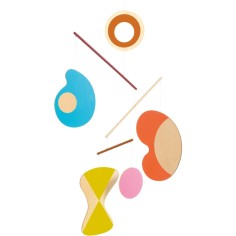 Djeco - Mobiles bois Abstraction - Little Big Room By Djeco