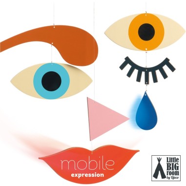 Mobile expression en bois - décoration Djeco - Little Big Room By Djeco Mobile expression en bois - décoration Djeco - Little Big Room By Djeco