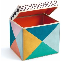 Coffre à jouets siège Géométrie - Little Big Room by Djeco - Little Big Room By Djeco 2