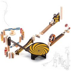 Jeu de billes et circuit Zig and Go Wroom a moteur Djeco 2