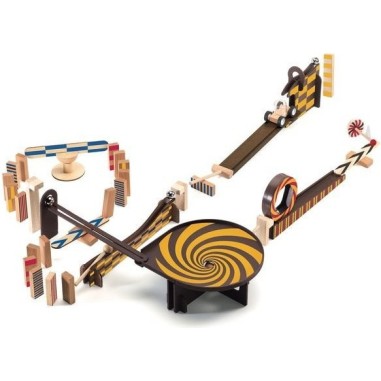 Jeu de billes et circuit Zig and Go Wroom a moteur Djeco Jeu de billes et circuit Zig and Go Wroom a moteur Djeco