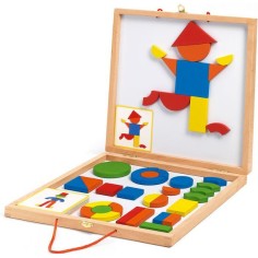 Magnétique Bois: Coffret Geoformes - Jeu de société - Djeco 2
