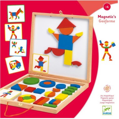 Magnétique Bois: Coffret Geoformes - Jeu de société - Djeco Magnétique Bois: Coffret Geoformes - Jeu de société - Djeco