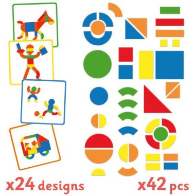 Magnétique Bois: Coffret Geoformes - Jeu de société - Djeco Magnétique Bois: Coffret Geoformes - Jeu de société - Djeco