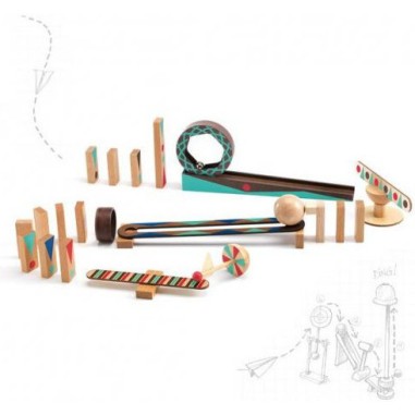 Jeu de construction action-réaction : zig & go : 28 pièces - djeco - Djeco