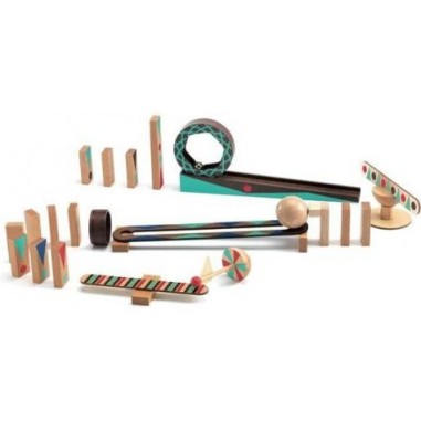 Jeu de construction action-réaction : zig & go : 28 pièces - djeco - Djeco