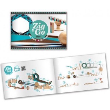 Jeu de construction action-réaction : zig & go : 28 pièces - djeco - Djeco