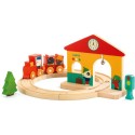 Minitrain circuit de train en bois Djeco dès 18 mois