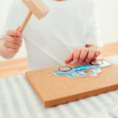 Véhicules tap tap - jeu de construction éducatif - Djeco Véhicules tap tap - jeu de construction éducatif - Djeco