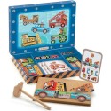 Véhicules tap tap - jeu de construction éducatif - Djeco Véhicules tap tap - jeu de construction éducatif - Djeco