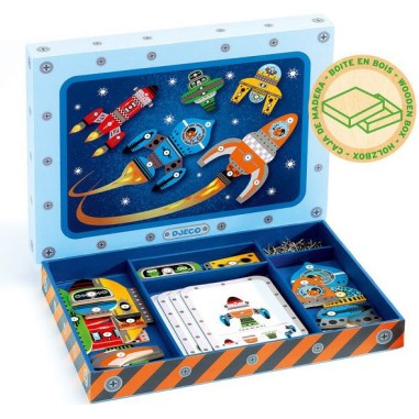 Espace tap tap - jeu de construction éducatif - Djeco Espace tap tap - jeu de construction éducatif - Djeco