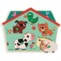 Encastrement musical 5 pièces en bois - ouaf woof sonore - djeco - Djeco Encastrement musical 5 pièces en bois - ouaf woof sonore - djeco - Djeco