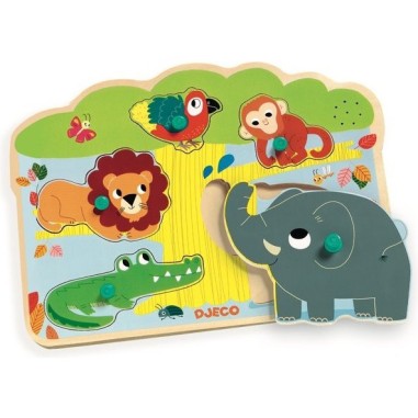 Encastrement 5 pièces en bois : baobab - djeco - Djeco Encastrement 5 pièces en bois : baobab - djeco - Djeco