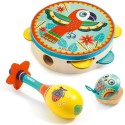 Set musical tambourin, maracas et castagnette Animambo - Djeco