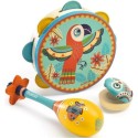 Set musical tambourin, maracas et castagnette Animambo - Djeco