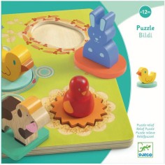 Encastrement 5 pièces en bois : canard et ses amis - djeco - Djeco 2