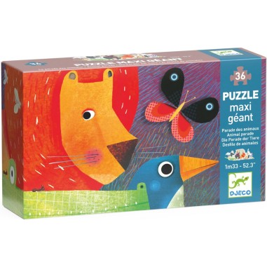 Puzzle Geant La parade des Animaux- 36 pièces - Jeux classiques - Jeux de société - Djeco Puzzle Geant La parade des Animaux- 36 pièces - Jeux classiques - Jeux de société - Djeco