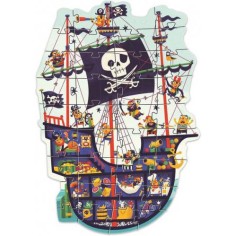 Puzzle Geant : Le Bateau des Pirates – 36 Pièces - Jeux classiques - Djeco 2
